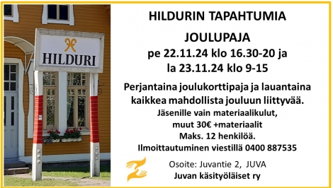 Hildurissa joulupuuhastelua